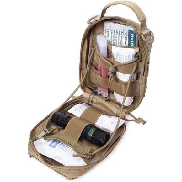 Medical Molle Pouch, Admin Tactical Pouch, EDC Pouch, Include U.S.A Flag Patch - Picture 3 of 3